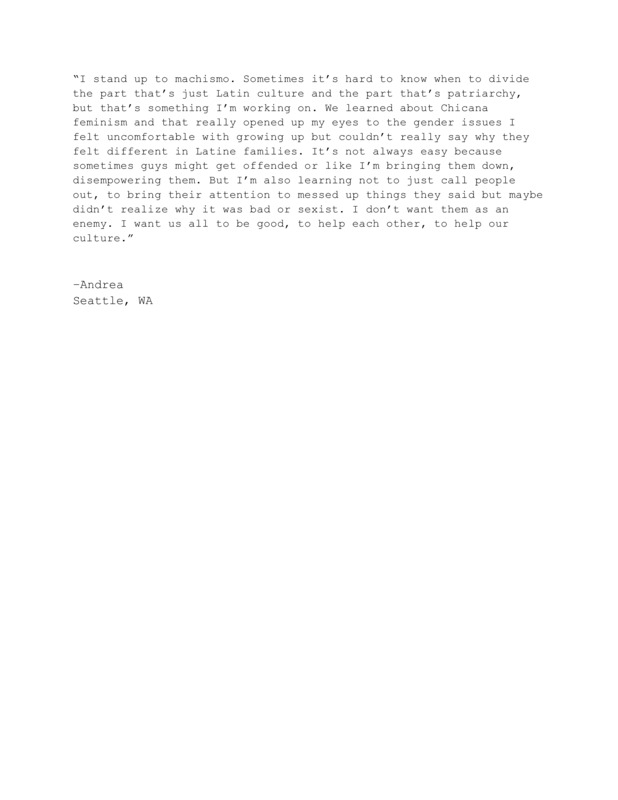 Response to "When did you stand up for yourself/ your family/ your beliefs?"

